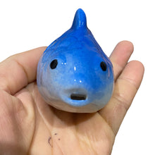 Load image into Gallery viewer, Ceramic Goldfish Ocarina Ocean blue