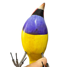 Load image into Gallery viewer, Wooden Hand-painted Red Finch Bird Figurine Decoration