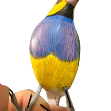 Load image into Gallery viewer, Wooden Hand-painted Yellow Finch Bird Figurine Decoration