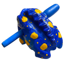 Load image into Gallery viewer, 1.5&quot; Wooden Musical Frog - Sea Design (Percussion Instrument)