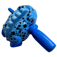 Load image into Gallery viewer, 1.5&quot; Wooden Musical Frog - Blue Dart Design (Percussion Instrument)