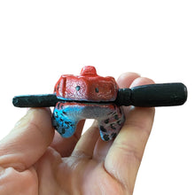 Load image into Gallery viewer, 1.5&quot; Wooden Musical Frog - Red Dart Design (Percussion Instrument)
