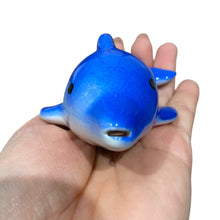 Load image into Gallery viewer, Happy Ceramic Dolphin Ocarina Ocean Blue