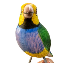 Load image into Gallery viewer, Wooden Hand-painted Yellow Finch Bird Figurine Decoration