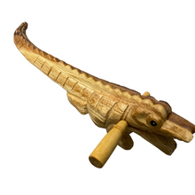 Load image into Gallery viewer, 11&quot; Wooden musical percussion instrument alligator