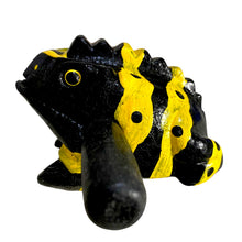 Load image into Gallery viewer, 1.5&quot; Extra Small Yellow Dart Frog Musical Frog Percussion Instrument