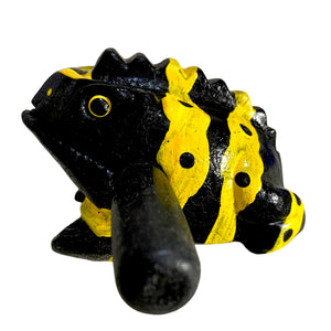 1.5" Extra Small Yellow Dart Frog Musical Frog Percussion Instrument