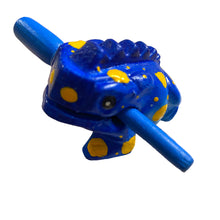 Load image into Gallery viewer, 1.5&quot; Wooden Musical Frog - Sea Design (Percussion Instrument)