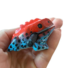 Load image into Gallery viewer, 1.5&quot; Wooden Musical Frog - Red Dart Design (Percussion Instrument)