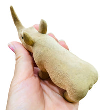 Load image into Gallery viewer, Wooden handcrafted Rhino Figurine Decoration