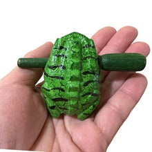 Load image into Gallery viewer, 1.5&quot; Wooden Musical Frog - Forest Design (Percussion Instrument)