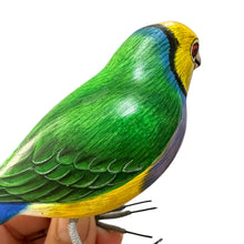 Load image into Gallery viewer, Wooden Hand-painted Yellow Finch Bird Figurine Decoration