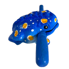 Load image into Gallery viewer, 1.5&quot; Wooden Musical Frog - Winter Design (Percussion Instrument)