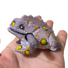 Load image into Gallery viewer, 1.5&quot; Wooden Musical Frog - Lavender Design (Percussion Instrument)