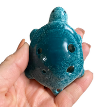 Load image into Gallery viewer, Ceramic Turtle Ocarina Ocean Green
