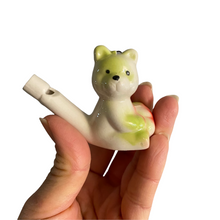 Load image into Gallery viewer, Ceramic Water Whistle Wind Instrument Bear