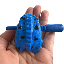 Load image into Gallery viewer, 1.5&quot; Wooden Musical Frog - Sky Design (Percussion Instrument)