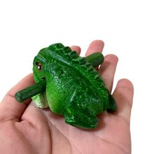 Load image into Gallery viewer, 1.5&quot; Wooden Musical Frog - Green Tree Design (Percussion Instrument)