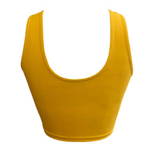 Load image into Gallery viewer, Iowa Hawkeyes Yellow Crop Tank Top