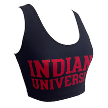 Load image into Gallery viewer, Indiana Hoosiers Black Crop Top