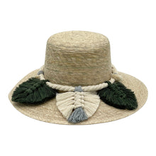 Load image into Gallery viewer, Naples Palm Hat - Leaves Macrame Band