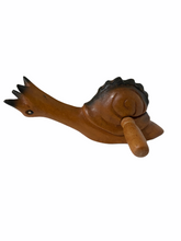 Load image into Gallery viewer, Dark Stained Wooden Musical Snail Percussion Instrument