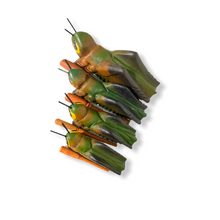 Load image into Gallery viewer, 6&quot; Painted Wooden Musical Cricket Percussion Instrument