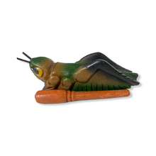 Load image into Gallery viewer, 6&quot; Painted Wooden Musical Cricket Percussion Instrument