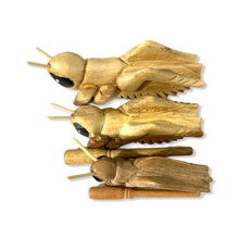 Load image into Gallery viewer, 4" Wooden Musical Grasshopper Percussion Instrument