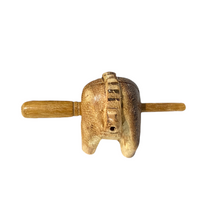 Load image into Gallery viewer, 4" Musical Wooden Cat Percussion Whistle Instrument