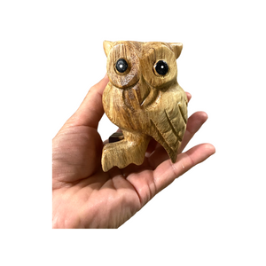 3" Wooden Musical Whistle Owl  Instrument