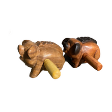 Load image into Gallery viewer, 3&quot; Wooden Musical Pig Percussion Instrument