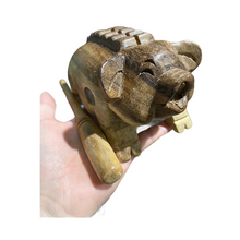 Load image into Gallery viewer, 3&quot; Wooden Musical Pig Percussion Instrument