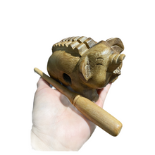 Load image into Gallery viewer, 3&quot; Wooden Musical Pig Percussion Instrument