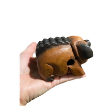 Load image into Gallery viewer, 3&quot; Wooden Musical Pig Percussion Instrument