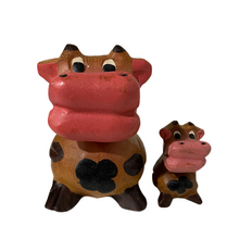 Load image into Gallery viewer, Painted Wooden Musical Whistle Cartoon Cow Percussion Instrument