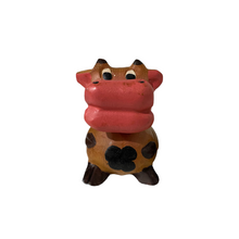 Load image into Gallery viewer, Painted Wooden Musical Whistle Cartoon Cow Percussion Instrument