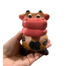 Load image into Gallery viewer, Painted Wooden Musical Whistle Cartoon Cow Percussion Instrument
