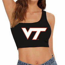 Load image into Gallery viewer, Virginia Tech Black One Shoulder Top