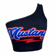 Load image into Gallery viewer, SMU Mustangs Lightning One Shoulder Top