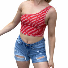Load image into Gallery viewer, Cornell Red One Shoulder Top