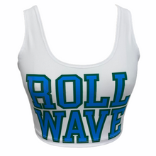 Load image into Gallery viewer, Tulane Roll Wave Crop Tank Top