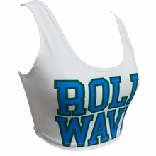 Load image into Gallery viewer, Tulane Roll Wave Crop Tank Top