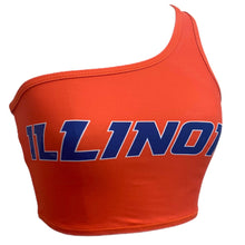 Load image into Gallery viewer, Illinois Fighting Illini Orange One Shoulder Top