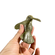 Load image into Gallery viewer, Green Wood Hummingbird Figurine Decoration
