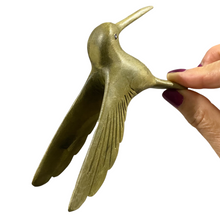 Load image into Gallery viewer, Green Wood Hummingbird Figurine Decoration
