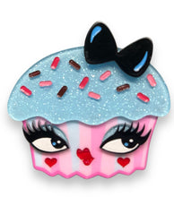 Load image into Gallery viewer, Cupcake Cutie Brooch by Miss Fluff x Lipstick &amp; Chrome