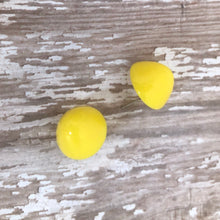 Load image into Gallery viewer, Yellow Gumdrop Stud Earring