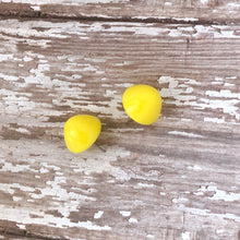 Load image into Gallery viewer, Yellow Gumdrop Stud Earring