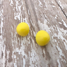 Load image into Gallery viewer, Yellow Gumdrop Stud Earring